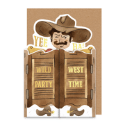 Wenskaart Wild West Party Time - Enfant Terrible PAB6409